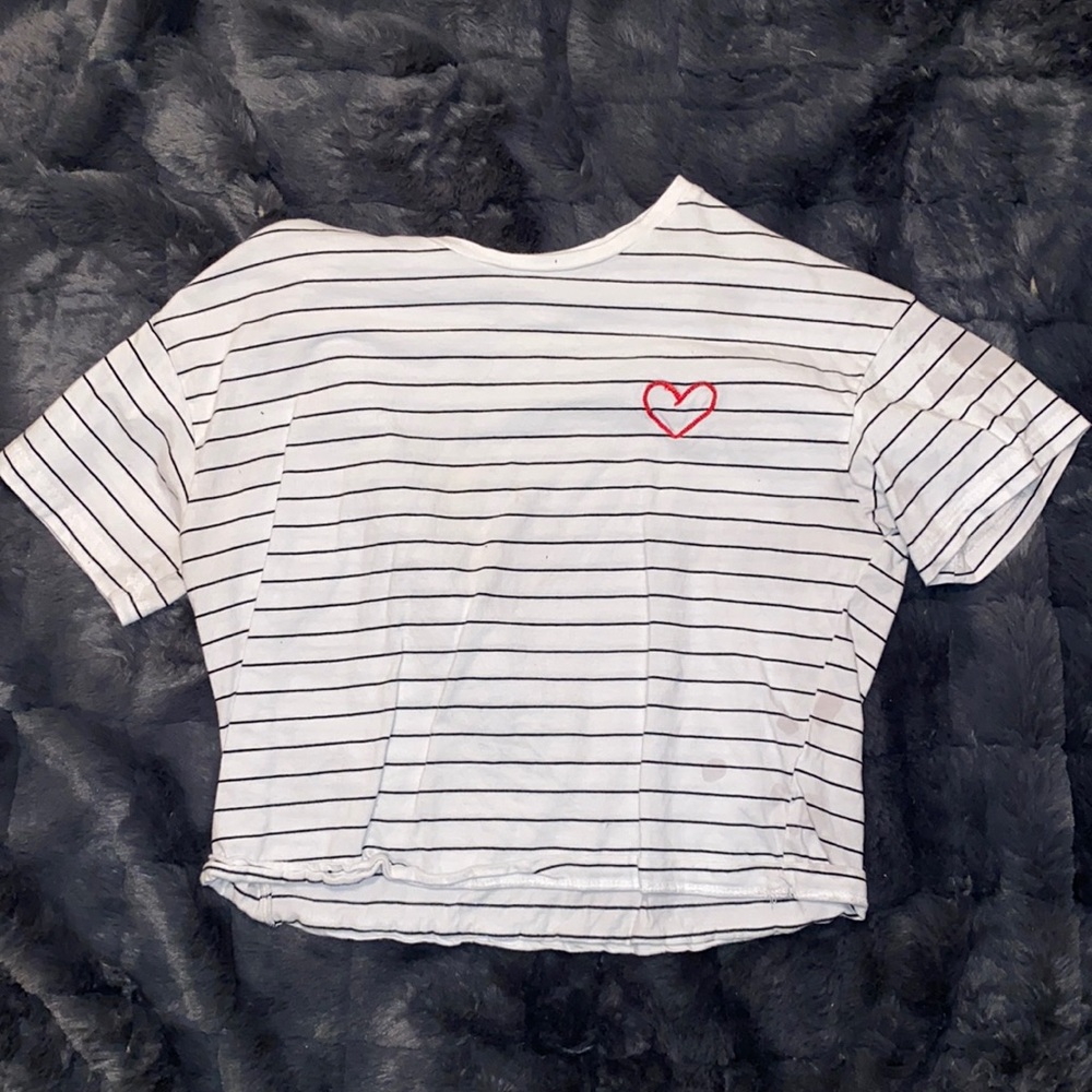 🔴Isa & Ella Striped ♥️ Crop Top